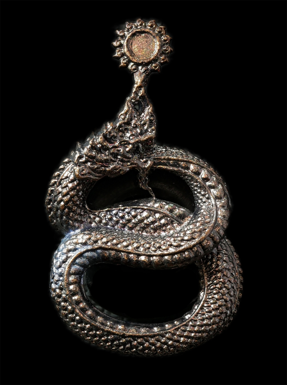 30Jun25 (226)p.jpg - ​เหรียญพญาศรีสัตตนาคราช นาคบาศ คุ้มดวง ร่ำรวย วัดไตรมิตร อ.ท่าอุเทน จ.นครพนม ปี2560 เนื้อสัตตะโลหะผิวรุ้ง หมายเลข ๒๓๕ พระสวย มวลสารดี พิธีใหญ่ พระเกจิ [..] | https://kamulet.in.th